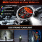 SUNKTA Smart Watch for Men,1.85" HD/800mAh Battery Smart Watches with LED Flashlight (Bluetooth Call Answer/Calls) Fitness Tracker with Heart Rate/Sleep Tracking/Blood Oxygen for Android iOS Black