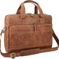 Leather briefcases Laptop Messenger Bags Best Office School College Satchel Bag for Men and Women