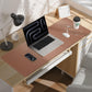Large Desk Mat - 48" x 17"Leather Desk Pad Protector, Office Desk Mat, Non-Slip PU Leather Large Mouse Pad, Waterproof Desk Blotter Mat, Desk Cover for Office and Home (Champagne Gold)