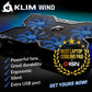 KLIM Wind Laptop Cooling Pad - More Than 500 000 Units Sold - New Version - The Most Powerful Rapid Action Cooling Fan - Laptop Stand with 4 Cooling Fans at 1200 RPM - USB Fan - PS5 PS4 - Blue