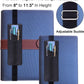 Wisdompro Adjustable Elastic Band Pen Holder, 2 Packs PU Leather Pencil Holder, Pen Sleeve Pouch, Fits for 8" to 11.5" Hardcover Journals, Notebooks, Planners, iPad