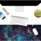Dynippy Thin Extended Gaming Mouse Pad （31.5 * 11.8 * 0.08 inch） with Stitched Edges Large , Long XXL Keyboard and Mouse pad Desk Mat for Gaming Office & Home - Galaxy Space