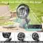 7-Inch Clip On Fan,10000mAh Rechargeable Battery Operated Desk Fan,Auto Oscillation Stroller Fan,Max 40Hrs Cooling,4 Speeds Table Fan with Sturdy Clamp for Golf Cart Office Treadmill Travel Outdoor