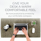 Nordik Large Felt Desk Mat – Timber Moss Green – 35 x 17 inch – Computer Desk Mat – Keyboard and Mouse Pad – Large Desktop Felt Pad