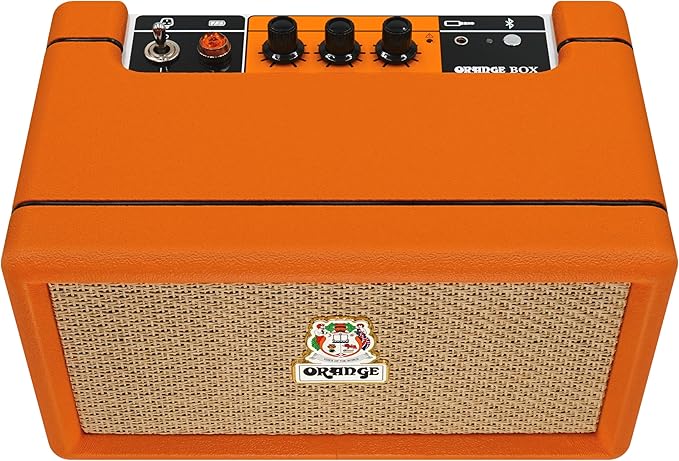 Orange Box - Portable Bluetooth Speaker Delivering Studio Audio Sound, 15M Range, 50W RMS Power, Long Battery Life, iOS & Android Connectivity - Great for Picnics, Festivals, BBQs and Holidays
