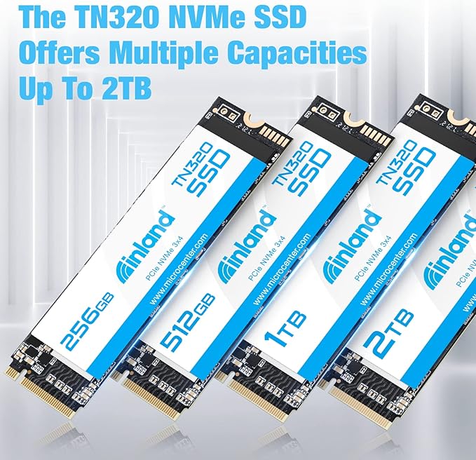 INLAND TN320 1TB NVMe M.2 PCIe Gen3x4 2280 Internal Solid State Drive SSD - Up to 2000 MB/s, 3D NAND, Storage and Memory for Laptop & PC Desktop
