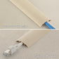ZhiYo 5.6ft Cord Covers for Wires on Floor, Cord Hider Floor Hide Extension Cords, Soft PVC Cable Cover Cable Protector, Wire Cavity W0.62in H0.31in, Beige