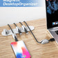 5-Pack Magnetic Cable Clips Cord Organizer - Smoothly Adjustable, Puretor Desk Cable Management Clips. Ideal Wire Holders for Desktop, Nightstand, Wall - Perfect for Home Office, Phone, Car (Grey)