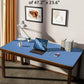 YSAGi Leather Desk Protector, Office Mat, Large Mouse Mat, Non-Slip PU Leather Blotter, Laptop Desk Mat, Waterproof Writing Pad for Office and Home (Sea Blue, 47.2" x 23.6")
