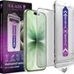 Matte Screen Protector for iPhone 17, iPhone 16 Pro 6.3-Inch, Auto Dust Removal, 9H Tempered Glass, Full Cover, Anti-Fingerprint, Easy Installation, 2 Pack