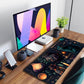 Anime Blue Cat Kawaii Cats Mouse Pad, XL Large Extended Gaming Desk Pad, Women Desk Decor Pad Computer Laptop Keyboard and Wireless Mouse Mat with Stitched Edges 31.5x11.8 in
