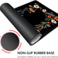 Galdas Gaming Mouse Pad XXL XL Large Long Extended Big Mousepad Non-Slip Rubber Keyboard Desk Pad with Stitched Edges for Laptop Home Office (31.5x11.8x0.08 Inch)-Floral Flower
