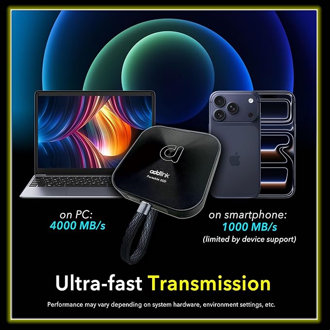 Addlink P30 2TB External SSD USB4 4000MB/s Type C Compatible thunderbolt 4, Tesla, iPhone15/16&iPad&Mac, Steam Deck/Android/PS5&4 Smart TV Magsafe ProRes 4K 120fps, Includes USB4.0 Cable Aluminum case