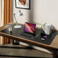 YSAGi Leather Desk Protector, Non-Slip Large Mouse Pad, Waterproof PU Laptop Mat Table Pad for Office and Home (90 x 43 cm, Black)
