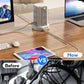 Power Strip Surge Protector, 10 Ft Extension Cord with 12 AC Multiple Outlets 4 USB (1 USB C), SMALLRT Power Tower Desktop Charging Station (White, 10 FT)