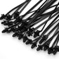 60 Pcs Push Mount Cable Ties Assorted Sizes, Black Nylon Push Mount Zip Ties Wire Harness Clips, 6-Types Snap in Zip Ties Self Locking Automotive Wire Ties for Wire Tying, Automotive