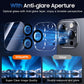 UniqueMe for 3 Pack iPhone 16 Pro/iPhone 16 Pro Max Camera Lens Protector - [Drop Protection] [Case Friendly] 9H Tempered Glass Camera Cover Screen [Update New Version]
