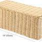 PEMAR Natural Rattan Wicker Cable Management Box, Cable Organizer, 2 Open Slots, Under Desk Cord Organizer, Cover & Hide Power Strips for TV Desk, Computer, Router, USB Hub (Bright Natural Color)