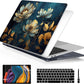 Batianda Case for M1 MacBook Air 13 Inch Model A2337 A2179 A1932 2020 2019 2018 Release,3D Painted Creative Series Design Hard Shell with Keyboard Cover & Screen Protector, Blooming Flowers