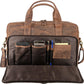 Leather briefcases Laptop Messenger Bags Best Office School College Satchel Bag for Men and Women