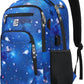 Laptop Backpack,Business Travel Anti Theft Slim Durable Laptops Backpack with USB Charging Port,Water Resistant College Computer Bag for Women & Men Fits 15.6 Inch Laptop and Notebook-Dreamy Blue