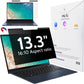 Magnetic Laptop Privacy Screen 13.4 & 13.3 inch for 16:10 Computer Monitor, 13" Removable Anti Glare Protector Blue Light Filter Shield Compatible with Lenovo Hp Dell Acer Asus Thinkpad Envy Xps