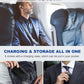 Bluetooth Headset V5.1, Wireless Headset with Battery Display Charging Case, Bluetooth Earpiece with Noise Canceling Mic for Driving, Office, Business, Compatible with Cell Phone and PC