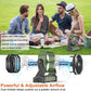 KITWLEMEN 20000mAh Battery Powered Camping Fan - 58H Max Cooling, Rechargeable Battery Operated Desk Fan with 4 Speeds, Bright Light & Hanging Hook, Portable for Tent Outdoor Hurricane Power Outage