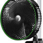 VIVOSUN AeroWave E9 Grow Tent Fan 9”, EC Motor, WiFi-Controllable, US Patented Auto Oscillating Clip fan, IP54 Weatherproof, Strong Airflow & Quiet for Hydroponic Ventilation Circulation, Black