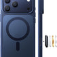 TORRAS Magnetic Shockproof for iPhone 17 Pro Case, Camera Control, Fit for MagSafe, Military-Grade Protection, Translucent Slim Case for iPhone 17 Pro Phone Case Anti-Fingerprint, Deep Blue