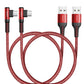USB C Cable [2 Pack 1.6FT] Fast Charger Type C 3.1A Right Angle Nylon Braided USB Type C Cable Compatible with Galaxy Note 10 9 A51, S22 S21 S10 LG G8 G7 Charging Cord
