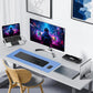 ALOANES Waterproof Mouse Pad, XXXL Gaming Keyboard Pad with Anti-Slip Base, Grain Jacquard Surface, Extend Desk pad for Gamer, Office & Home, Blue Mousepad 35.4''x 15.7''x 0.12''