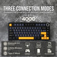 EPOMAKER x Aula F75 Gasket Mechanical Keyboard, 75% Wireless Hot Swappable Gaming Keyboard with Five-Layer Padding&Knob, Bluetooth/2.4GHz/USB-C, RGB (Black, Ice Vein Switch)