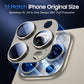 UniqueMe for 3 Pack iPhone 15 Pro/iPhone 15 Pro Max Camera Lens Protector, [Drop Protection] [Case Friendly] Camera Cover Screen [Update New Version] - All-Gold