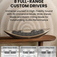 Cleer Crescent Smart Audio Bluetooth Speaker, 3 Hi-Res Audio Certified Sound Modes – 8 Linear 40mm Drivers with Dual 84mm Woofers Array 3D Room-Filling Sound, Wi-Fi/Bluetooth Streaming, Premium Design