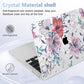 Case for MacBook Pro 13 inch with/Without Touch Bar (2016-2022, M2 A2338 M1 A2289 A2251 A2159 A1989 A1706 A1708), Hard Shell + Keyboard Cover + Dust Plug, Floral C319