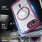 Miracase Magnetic for iPhone 16e Case Full-Body Phone with Built-in Glass Screen Protector, [Compatible with MagSafe] Military Drop Proof 16E Cover Bumper 6.1 inch, Plum