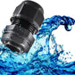 XHF 2 Pcs 3/4" IP68 Strain Relief Nylon Cord Grip NPT Cable Glands Adjustable UL Listed and RoHS Compliant (Black)