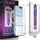 Screen Protector for iPhone Air 6.5-Inch, 2 Pack, 9H Tempered Glass, HD Clear, Full Cover, Anti-Fingerprint, Easy Installation