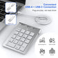 Wired USB C/A Number Pad - Numeric Keypad & Hub with 3 USB2.0 Ports - Portable Slim 18 Key Number Keypad Keyboard for Laptop PC Pad Surface MacBook, Wired Numeric Keypad with Type C & USB Cable 1.6Ft