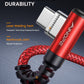 AINOPE USB C Fast Charging Cable 3.1A Right Angle 10ft/3m USB to USB C Cable, Durable Nylon Braided Type C Cord Compatible with Galaxy S10 S9 S8 Plus, A51 A11 A10 A20, V50 V40 G8 G7