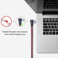 Male to Male Audio Cable 12Ft, 90 Degree TRRS 3.5mm 4 Pole Nylon Braided Stereo Auxiliary Cable for Headphones, PS4, Phone, Tablets, Headset, PC, Laptop and More