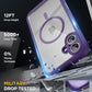 Miracase Magnetic for iPhone 16 Plus Case Full-Body Phone with Built-in Glass Screen Protector, [Compatible with MagSafe] Military Drop Proof 16 Plus Cover 6.7 inch, Purple