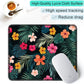 ITNRSIIET Mouse Pad with Stitched Edge Premium Textured Smooth Precise Operation Waterproof Washable Non-Slip Rubber Base Desktop Protection Mat, 10.2×8.3×0.12 inches, Beautiful Floral