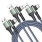 AINOPE Type C Cable [3-Pack, 6.6FT] Right Angle, 3.1A USB Type C Cable Fast Charging, Nylon Braided Type C Charging Cable Fast Charger Compatible with Samsung Galaxy S10 S9 S8 S20 Plus, Note 10 9 8