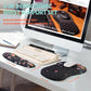 2-in-1 Ergonomic Set, Wave Rise Keyboard Wrist Rest and Massage Bulge Slope Mouse Pad Wrist Support, Cushion Memory Foam Integrated to Relieve Wrist Pain, Flower Dance