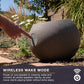 Victrola Zen – Wireless Outdoor Bluetooth Solar Speaker – IP65 Weather Resistant, Solar Charging, Multi-Speaker Connection Using Auracast (Each, Stone)