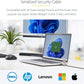 StarTech.com 25-Pack Universal Laptop Lock 6.6ft (2m), Serialized Security Cable, Compatible with Noble Wedge/Nano/K-Slot, TAA