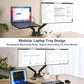 AVLT Dual 17”-38" Monitor Arm Desk Mount with 17" Laptop Tray and USB-C Docking Station, HDMI 4K60Hz, USB-A 5Gbps, Ethernet, 100W PD, Fits Two Flat/Curved Monitor - Black
