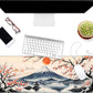 Dynippy Thin Extended Gaming Mouse Pad （31.5 * 11.8 * 0.08 inch） with Stitched Edges Large Mousepad Long XXL Keyboard and Mouse pad Desk Mat for Gaming Office & Home - Japanese Landscape